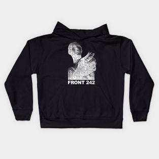 Front 242 ††† Fanart Tribute Design Kids Hoodie